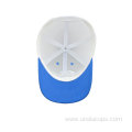 Blue cotton mesh trucker hat